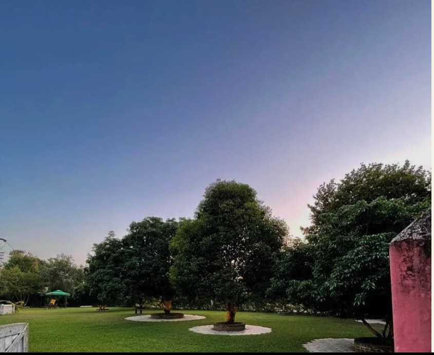 Sunset over the grounds at Chai Seed Resorts